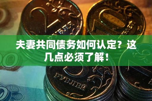 北京夫妻共同债务如何认定？这几点必须了解！