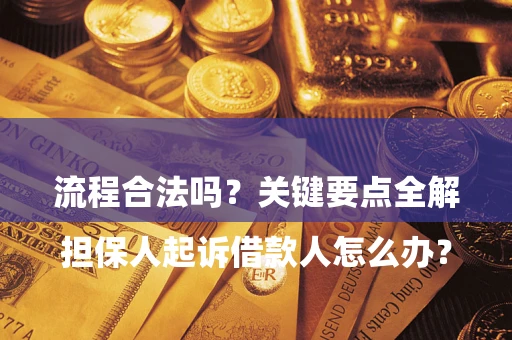 北京

担保人起诉借款人怎么办？流程合法吗？关键要点全解析
