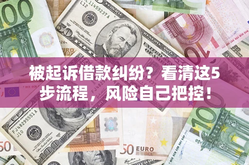 北京被起诉借款纠纷？看清这5步流程，风险自己把控！